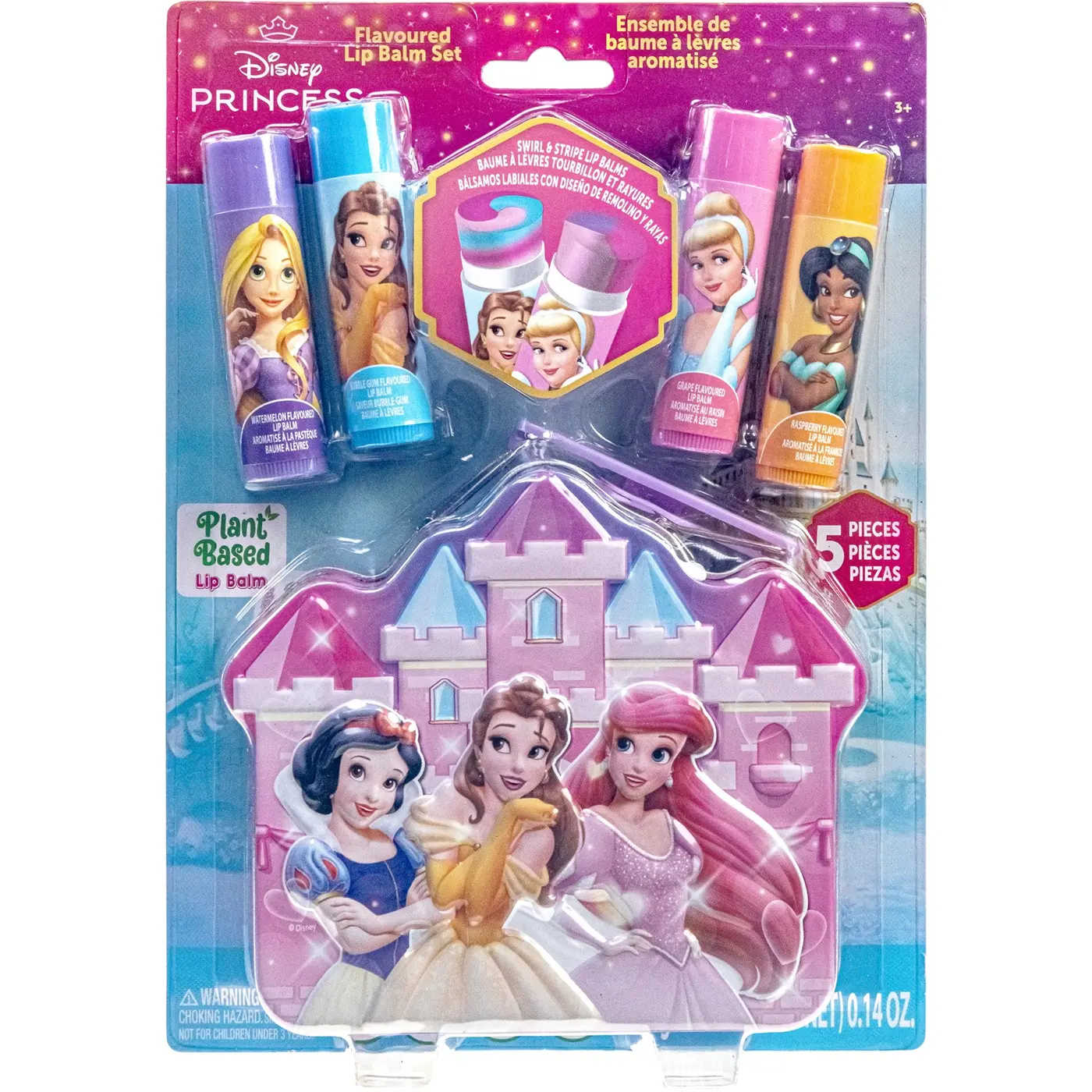 DP5403GG_1.webp Townley Girl Disney Princess 4-Pack Swirl Lip Balm Set with Shaped Tin for Girls, Ages 3+ - view 12