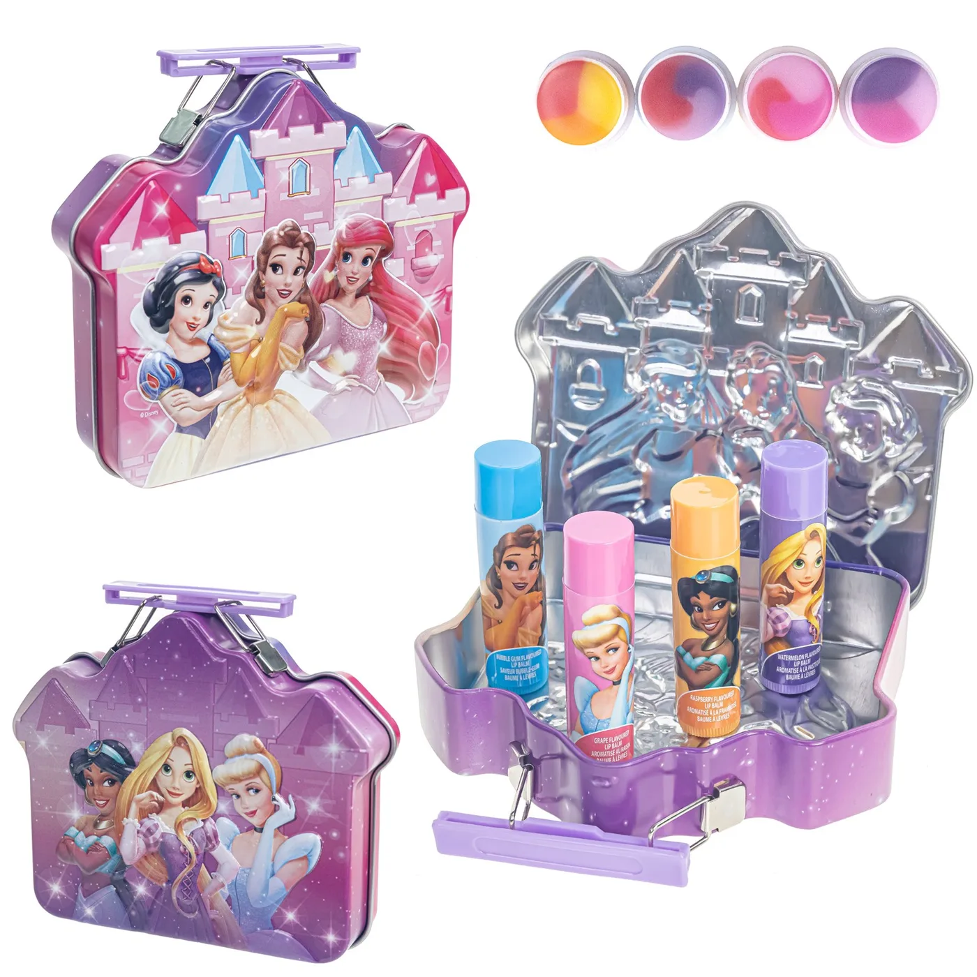 DP5403GG_4.webp Townley Girl Disney Princess 4-Pack Swirl Lip Balm Set with Shaped Tin for Girls, Ages 3+ - view 15