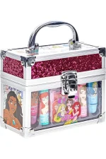 Townley Girl Disney Princess Lip Set with Mini Train Cosmetic Case – 2 Lip Balms, 2 Lip Glosses, 4-Well Compact, Ages 3+ - vi