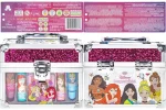 Townley Girl Disney Princess Lip Set with Mini Train Cosmetic Case – 2 Lip Balms, 2 Lip Glosses, 4-Well Compact, Ages 3+ - vi