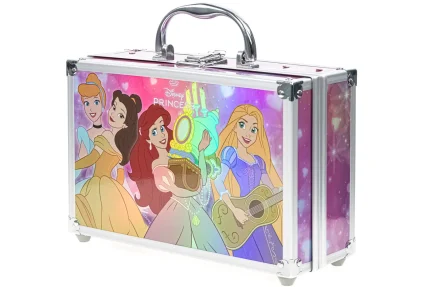 Townley Girl Disney Princess Train Case Cosmetic Set – Nail, Lip and Eye Beauty Playset for Girls, Ages 13+ - view 2