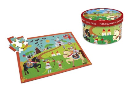 Scratch Europe Knight’s Battle – 60 Piece Jigsaw Puzzle, 60 x 36 cm, Ages 4+