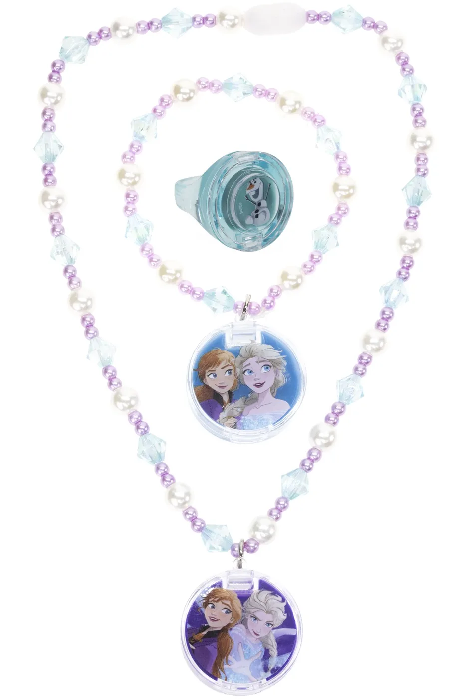 FZ4303GA_2.webp Townley Girl Frozen Jewellery Lip Gloss Set – Bracelet, Necklace and Ring with Anna, Elsa and Olaf, Ages 3+ - view 13