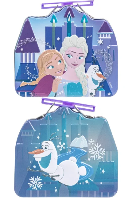 Townley Girl Disney Frozen 4-Pack Swirl Lip Balm Set with Shaped Tin – Bubble Gum, Watermelon, Grape, Raspberry, Ages 3+
