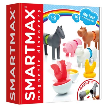 SmartMax My First Farm Animals – Magnetic Building Toy for Toddlers, Ages 1 to 5 Years - view 2