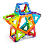 GeoSmart UFO – 25-Piece Magnetic Construction Set with LED Panel, STEM Building Toy for Kids - view 3