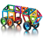 GeoSmart Space Truck – 43 Piece Magnetic Construction Set to Build Space Vehicles with Trailers and Six Wheels - view 2