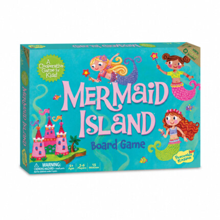 Peaceable Kingdom Mermaid Island – Cooperative Board Game with Sea Witch and Magic Wands for Kids, Ages 5+ - view 2