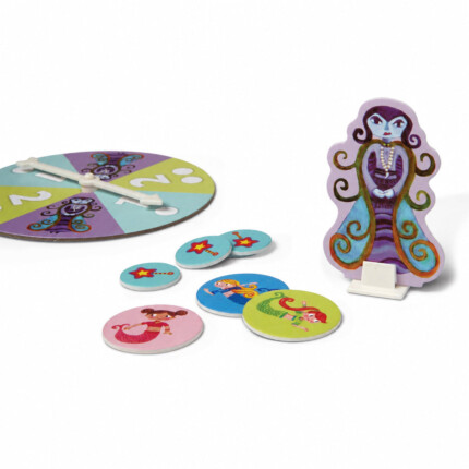 Peaceable Kingdom Mermaid Island – Cooperative Board Game with Sea Witch and Magic Wands for Kids, Ages 5+