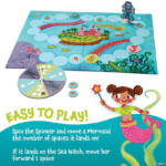 Peaceable Kingdom Mermaid Island – Cooperative Board Game with Sea Witch and Magic Wands for Kids, Ages 5+ - view 3
