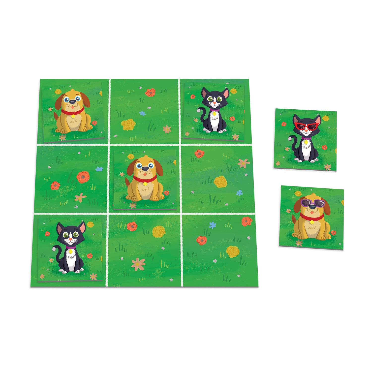 GM1151.jpg Peaceable Kingdom Tic-Tac Surprise! Cats and Dogs – Tic Tac Toe Game with Wild Cards for Kids, Ages 5+