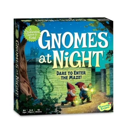 Peaceable Kingdom Gnomes at Night – Cooperative Magnetic Maze Board Game with Gnome Movers for Kids - view 2