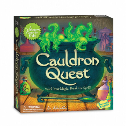 Peaceable Kingdom Cauldron Quest – Cooperative Potion Board Game with Wizard and Hidden Ingredients for Kids - view 2
