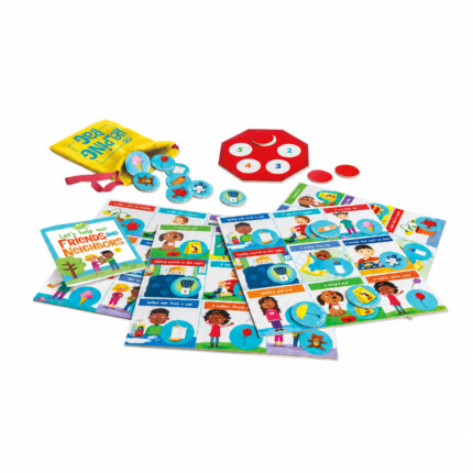 Peaceable Kingdom Friends & Neighbors – Emotions Matching Game with Helping Bag and Tokens for Kids
