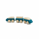 PlanToys Hybrid Train – Electric Magnetic Toy Train in Solid Wood and PlanWood for Toddlers
