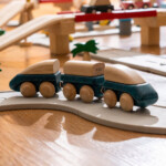 PlanToys Hybrid Train – Electric Magnetic Toy Train in Solid Wood and PlanWood for Toddlers - view 3