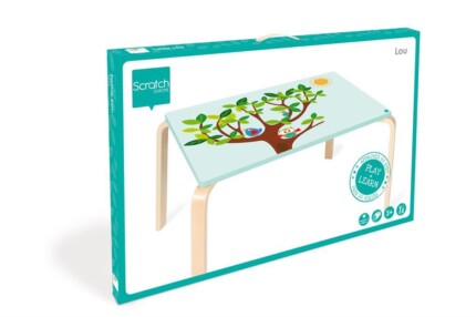 Scratch Europe Table Owl Lou – Children’s Tree with Owl Table, Colourful Kids Table, Ages 3+ - view 2
