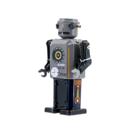 Mr & Mrs Tin Timebot Collectors Item – Collectible Robot Figure Limited to 2000 Pieces Worldwide, Approx. 15 cm High, Ages 3+