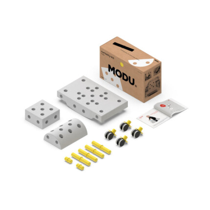 MODU Curiosity Kit (Small) – Blue – Starter Kit of Modular Building Blocks to Balance, Wobble, Jump and Ride, for Babies and