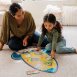 Peaceable Kingdom Floor Puzzle Rocket – Extra-Large Foil-Accented Puzzle, Approx. 2 x 3 Feet, Thick Pieces for Preschoolers -