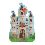 Peaceable Kingdom Floor Puzzle Castle – Shimmery Puzzle with Large Pieces, 5 Special-Shaped Pieces and Storage Box, Ages 5+ -