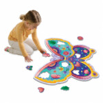 Peaceable Kingdom Butterfly Floor Puzzle – Giant Floor Jigsaw Puzzle Over 3 Feet Wide with Corded Carry Box for Kids - view 5