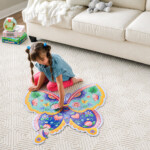 Peaceable Kingdom Butterfly Floor Puzzle – Giant Floor Jigsaw Puzzle Over 3 Feet Wide with Corded Carry Box for Kids - view 4