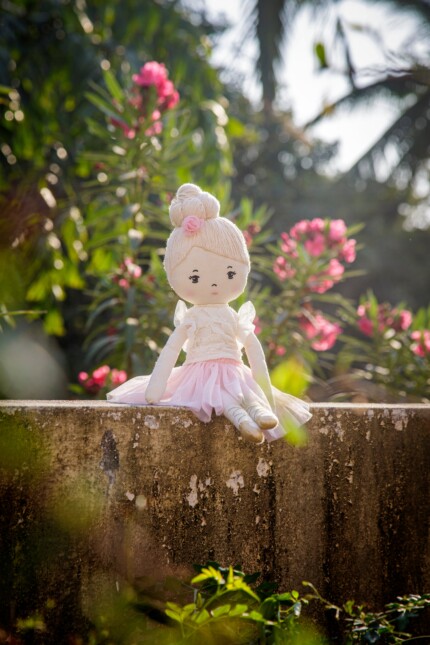 Grand Jete Prima Ballerina Stella Doll – Handmade Cotton Ballet Doll in Natural and Sustainable Materials for Kids - view 2