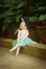 Grand Jete Prima Ballerina Yuan Doll – Handmade Cotton Ballet Doll for Kids, Natural and Sustainable Materials