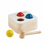 PlanToys Punch & Drop Bin – Ball Pounding Toy with Removable Lid for Toddlers
