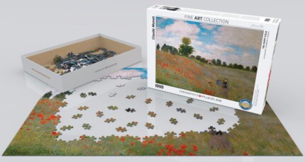 EuroGraphics The Poppy Field by Claude Monet – 1000-Piece Jigsaw Puzzle, Recycled Board - view 2