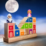 Smart Games Camelot Jr. – Wooden Towers and Stairs Logic Puzzle Game with 48 Challenges - view 5