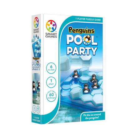 Smart Games Penguins Pool Party – 3D Puzzle Game with 60 Challenges for Kids