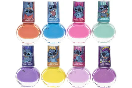 Townley Girl Stitch 8-Pack Nail Polish Set in Opaque and Shimmer Finishes for Girls, Ages 3+ - view 2