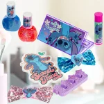 Townley Girl Stitch Cosmetic Gift Bag Set – Hair Bows, Lip Glosses, Nail Polishes and Shoulder Bag for Girls, Ages 3+ - view