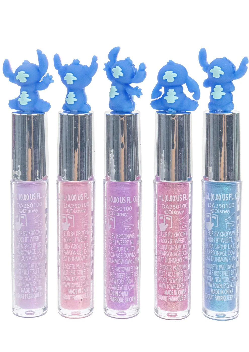 SI0125GG_4.webp Townley Girl Stitch 5-Pack Kids Lip Gloss Set with 3D Toppers – Shimmery Flavoured Glosses for Girls, Ages 3+ - view 15
