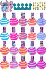 Townley Girl Stitch 10-Pack Swirl Nail Polish Set with Nail Stickers, Toe Spacers and Nail File for Girls, Ages 3+ - view 16