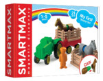 SmartMax My First Tractor – 22 Piece Magnetic Building Set with Horses and Farmer, Ages 18 Months to 5 Years