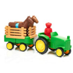 SmartMax My First Tractor – 22 Piece Magnetic Building Set with Horses and Farmer, Ages 18 Months to 5 Years - view 5