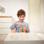 Smart Games Camelot Jr. – Wooden Towers and Stairs Logic Puzzle Game with 48 Challenges - view 3