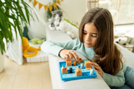 SmartGames Cats & Boxes – Sequential Puzzle Game with Portable Game Board and Lid for Kids and Adults - view 2