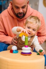 SmartMax My First Stacking Ring – Magnetic Stacking and Balancing Toy with Split Rings for Toddlers - view 3