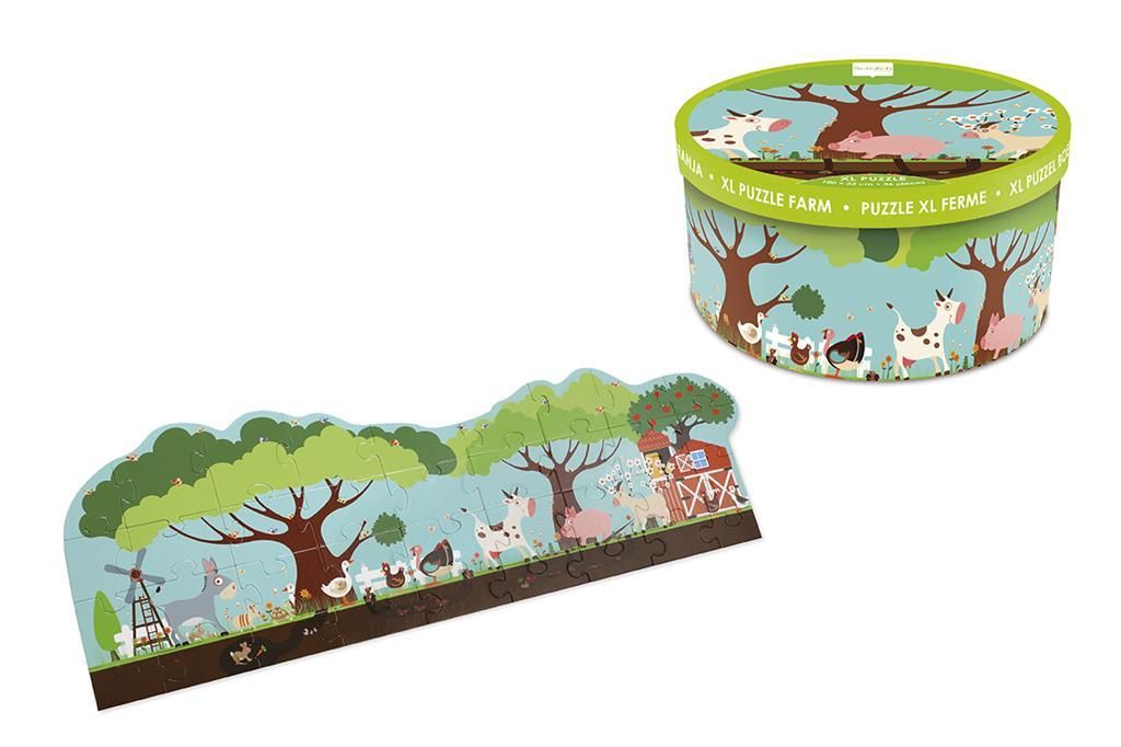 WZAQpV.jpg Scratch Europe Puzzle Farm – 36 Piece Giant Floor Puzzle, 100 x 33 cm with Hidden Farm Animals