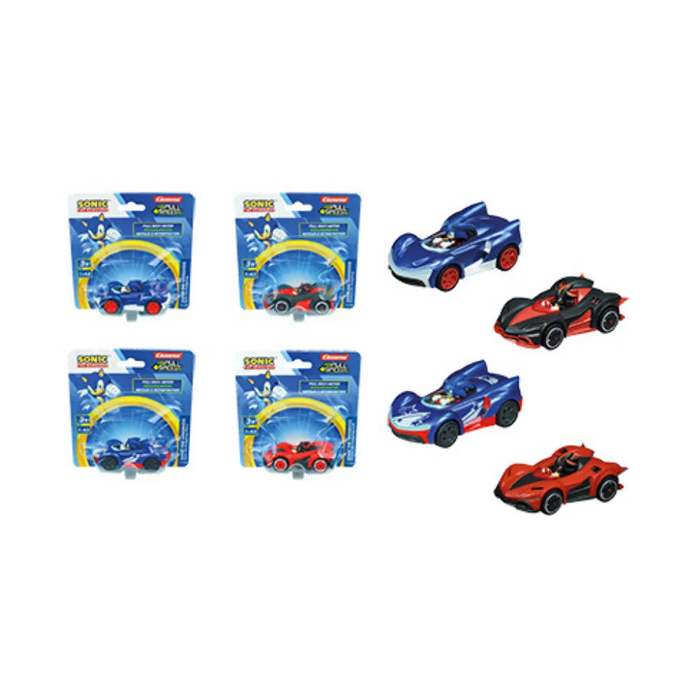 carrera-18103-1.webp Carrera Pull & Speed Sonic Racing Pull-Back Cars with Sonic and Shadow 1:43 Scale for Kids Ages 3+