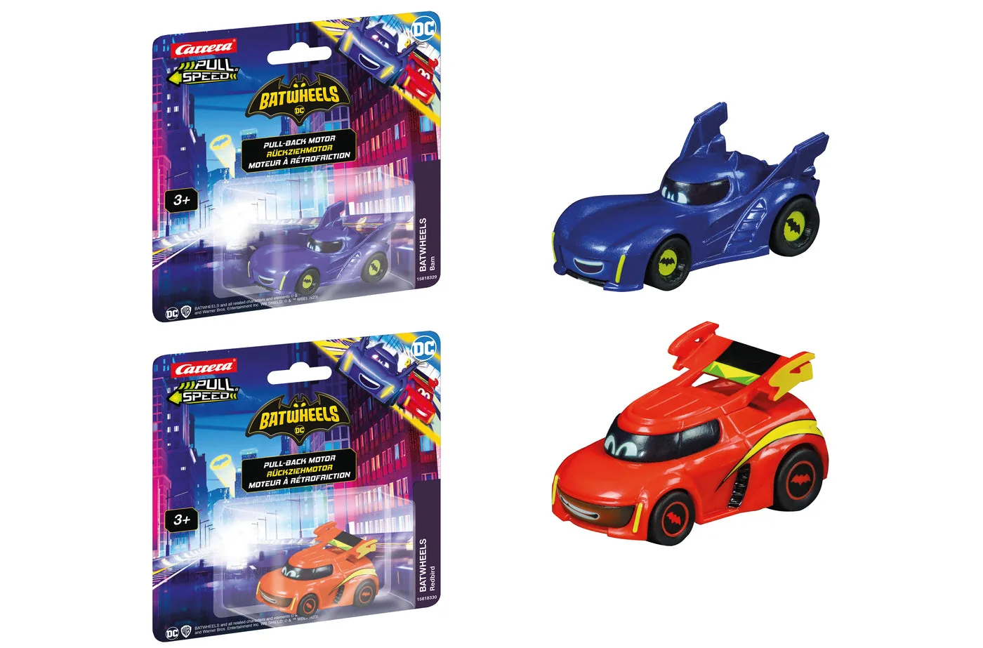 carrera-18104-1.webp Carrera Pull&Speed Batwheels Blister Pull-Back Car 1:43 Scale, Single Vehicle, for Kids Ages 3+