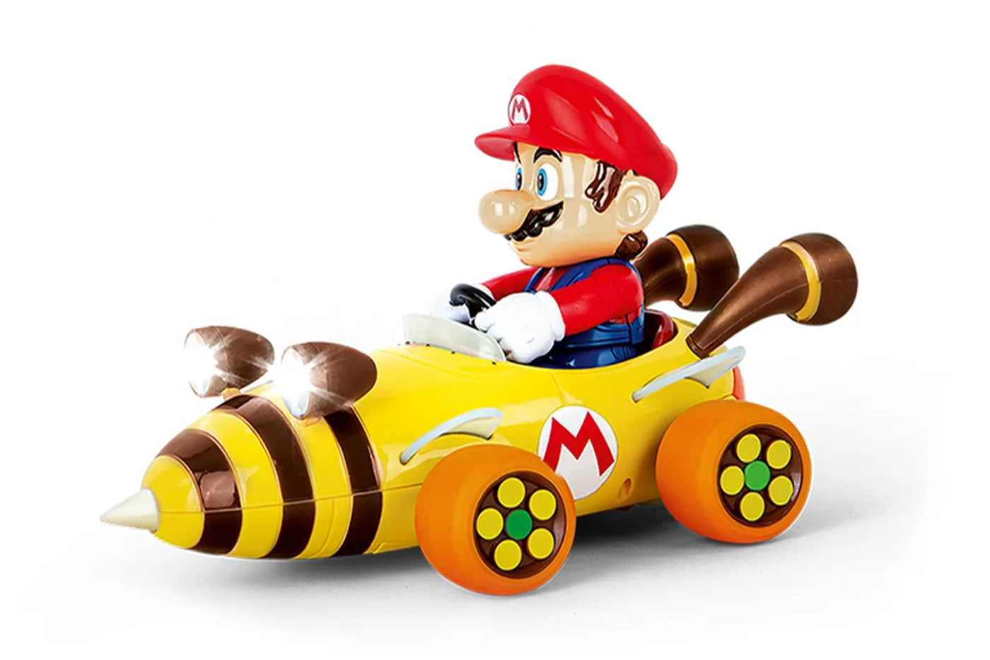 carrera-181064-1.webp Carrera RC Mario Kart Bumble V Mario 1:18 Scale Remote Control Car, 2.4 GHz, Front Light, Ages 6+