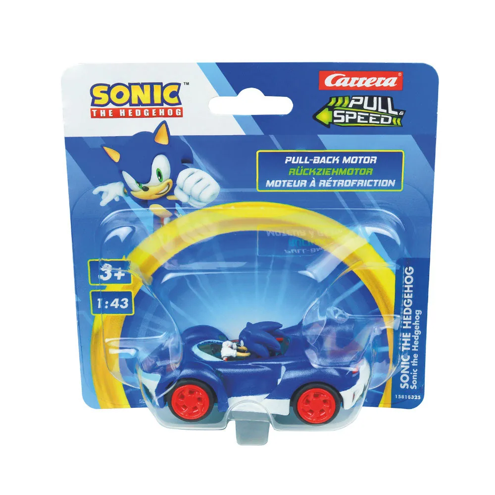 carrera-18409-1.webp Carrera Pull & Speed Sonic the Hedgehog Sonic Pull-Back Car 1:43 Scale Blister Pack for Kids Ages 3+
