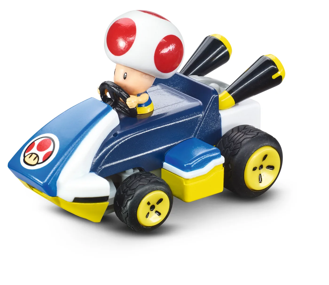 carrera-430005-1.webp Carrera Mario Kart Mini RC Car - Toad, 1:50 Scale, Multicolour, for Kids Ages 6+ - Model 430005