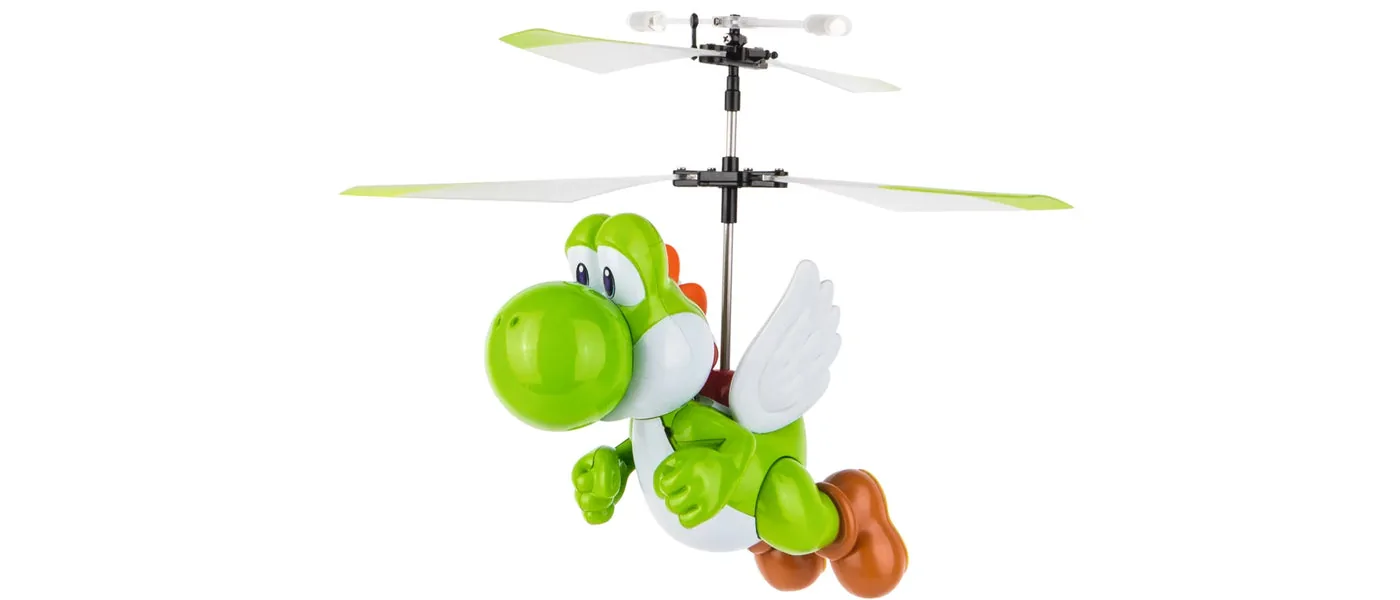 carrera-501033-1.webp Carrera RC Flying Yoshi Remote Control Flyer, 2.4 GHz, Gyro Stabilization, Multicolour for Kids Ages 8+