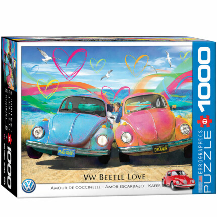 EuroGraphics Beetle Love 1000-Piece Jigsaw Puzzle – Classic VW Beetle, Finished Size 19.25 x 26.5 Inches, Ages 9+